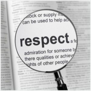 Receiving Respect